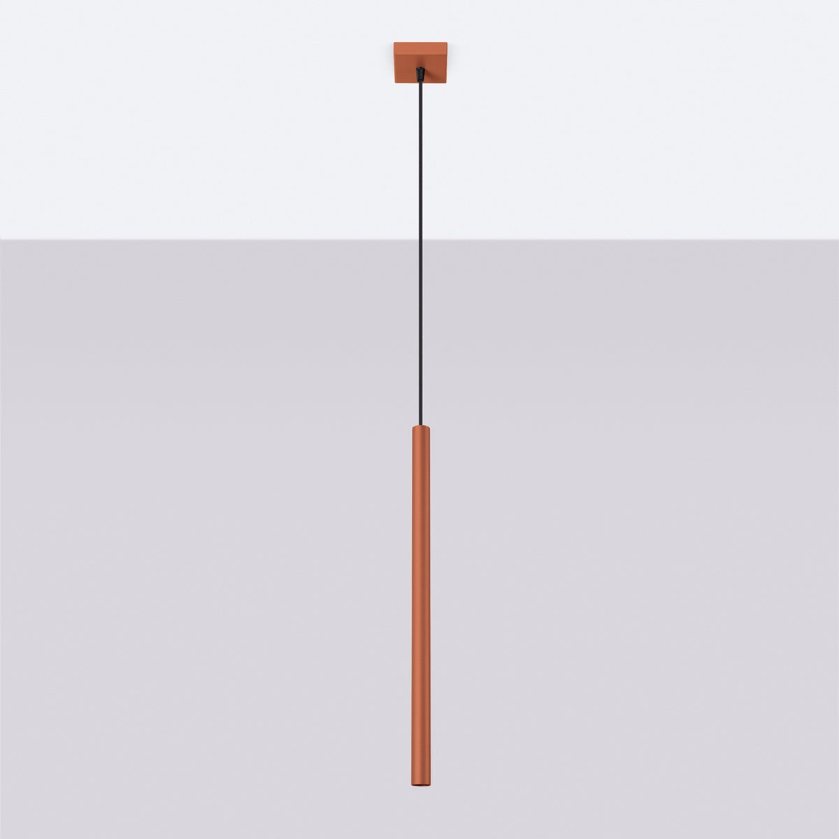 Pendant lamp PASTELO 1 red ochre