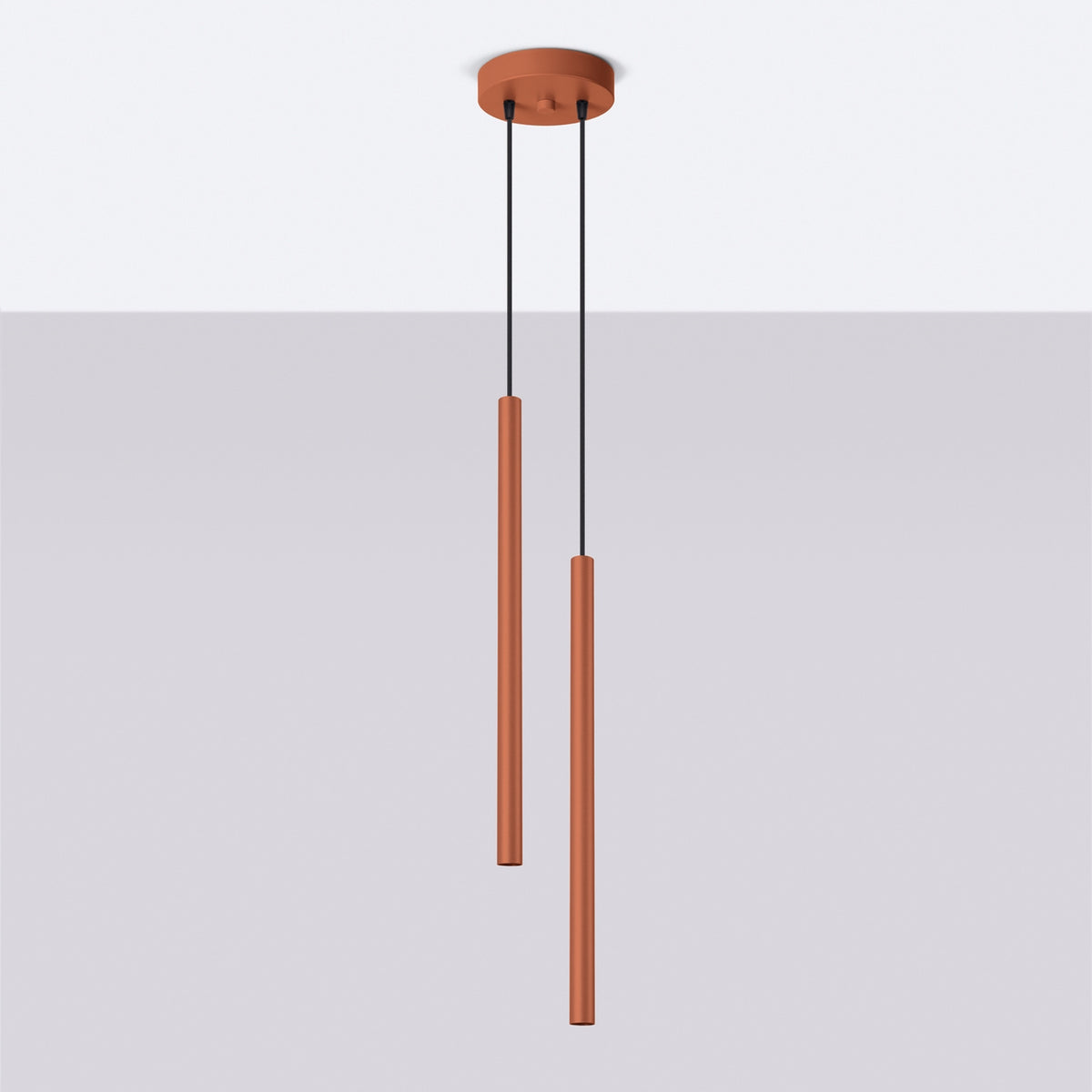 Pendant lamp PASTELO 2 red ochre