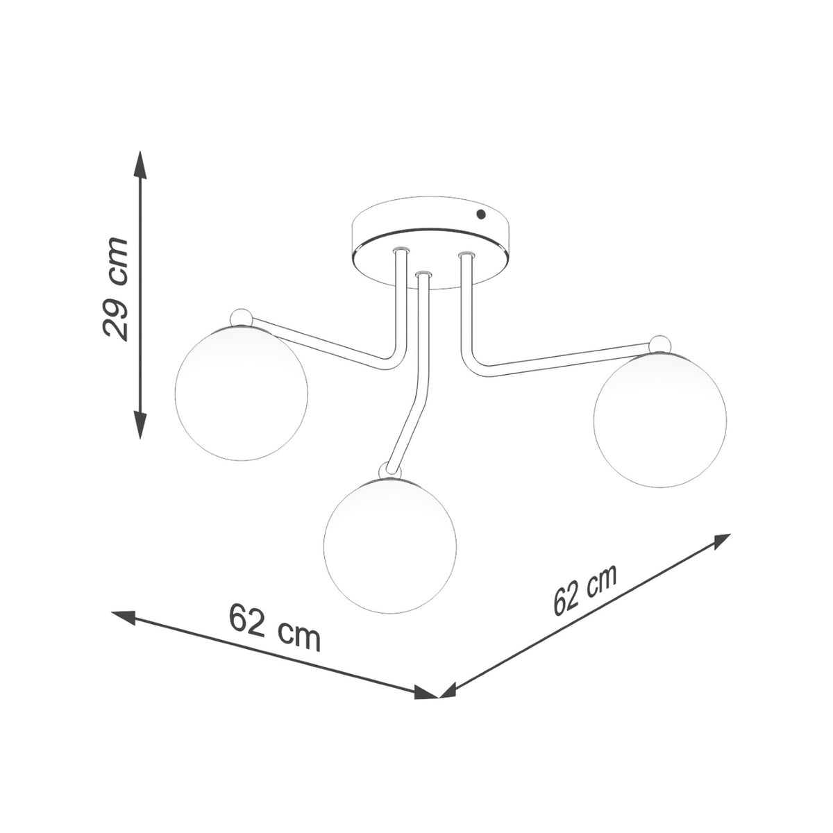 Chandelier ASTRAL 3 black