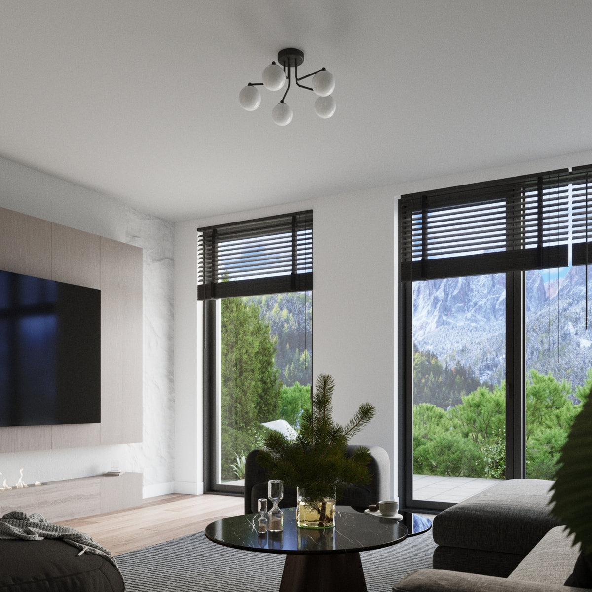 Chandelier ASTRAL 5 black