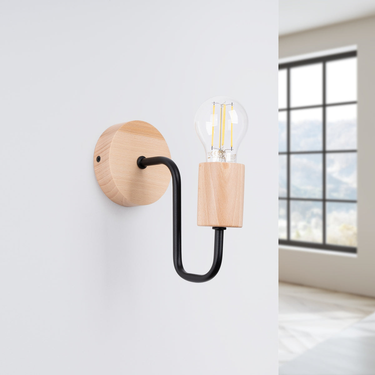 Wall lamp TIMBO black