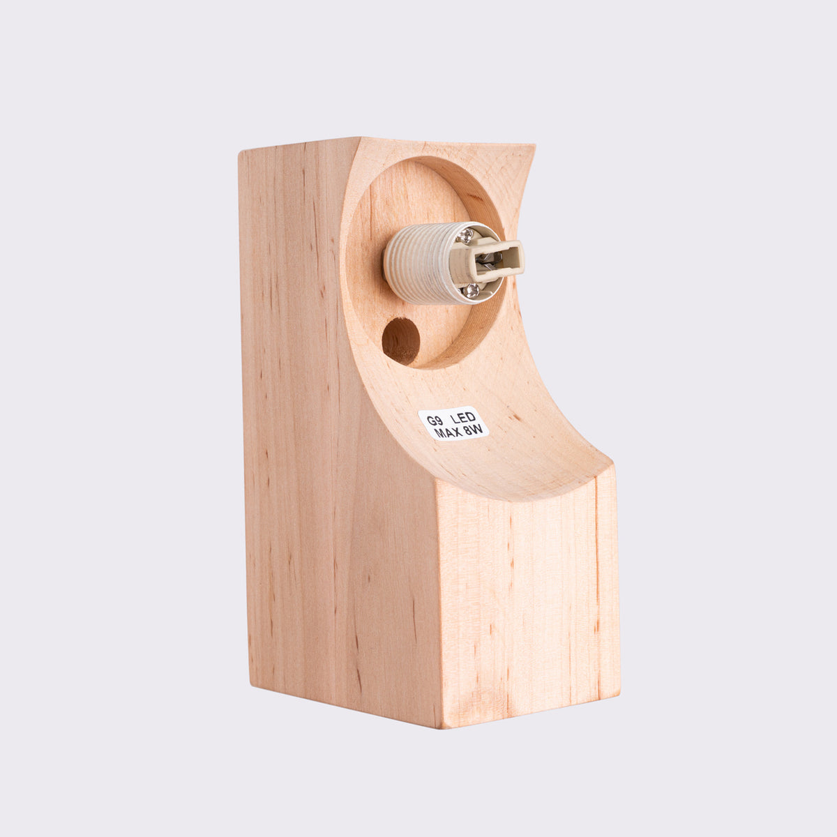Wall lamp BULBO natural wood
