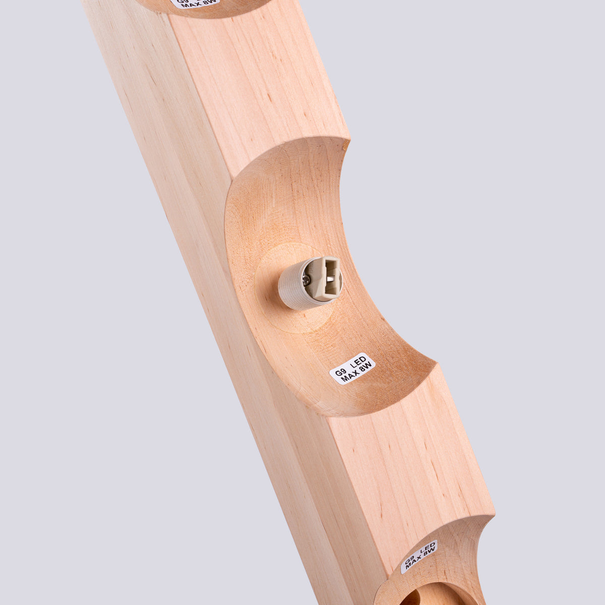 Ceiling lamp BULBO 4 natural wood