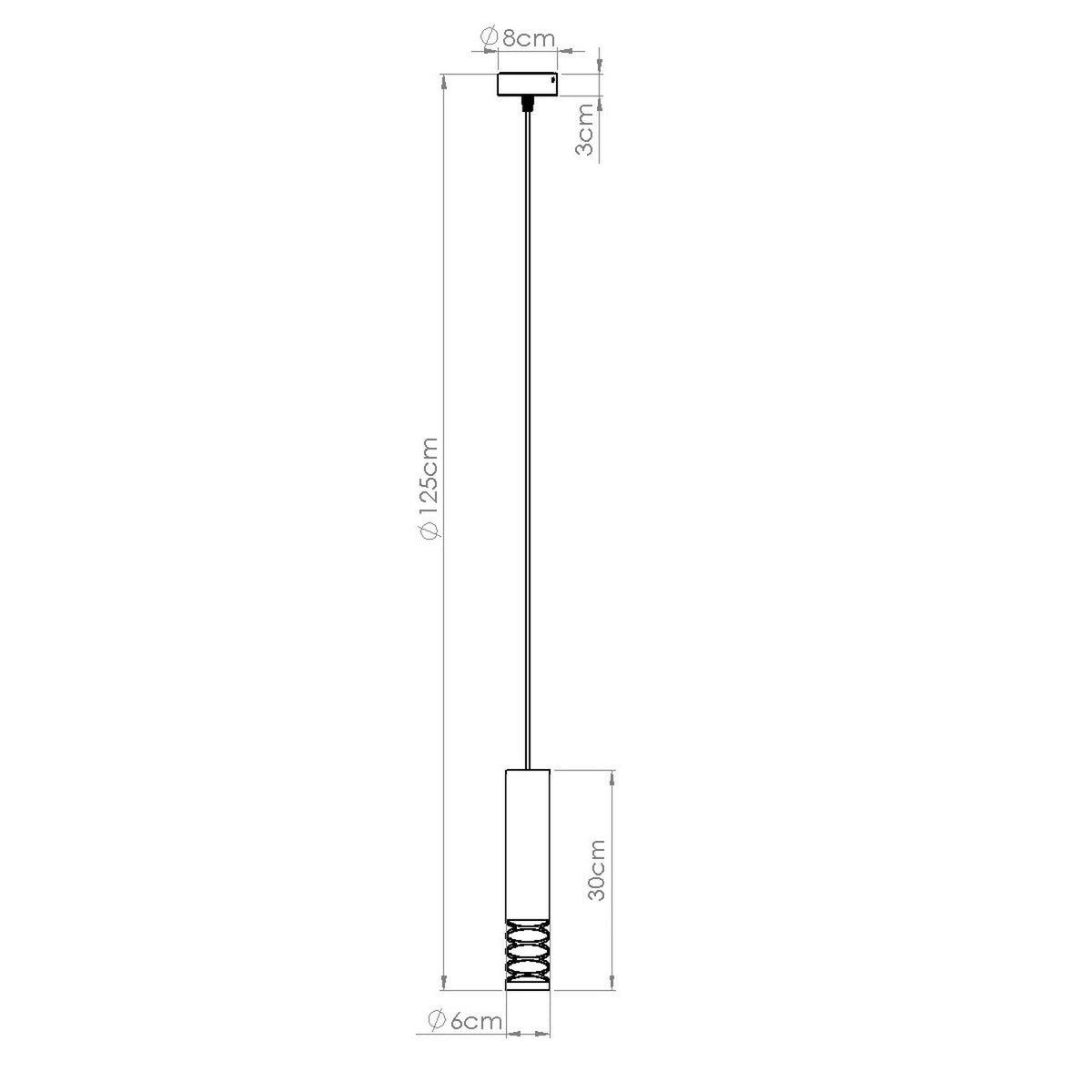 Pendant lamp LAMI 1 white