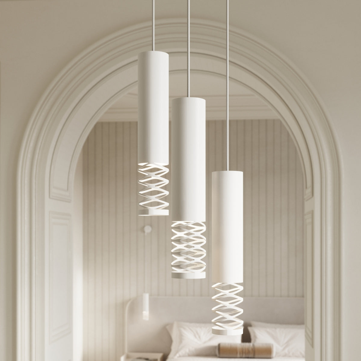 Pendant lamp LAMI 3P white