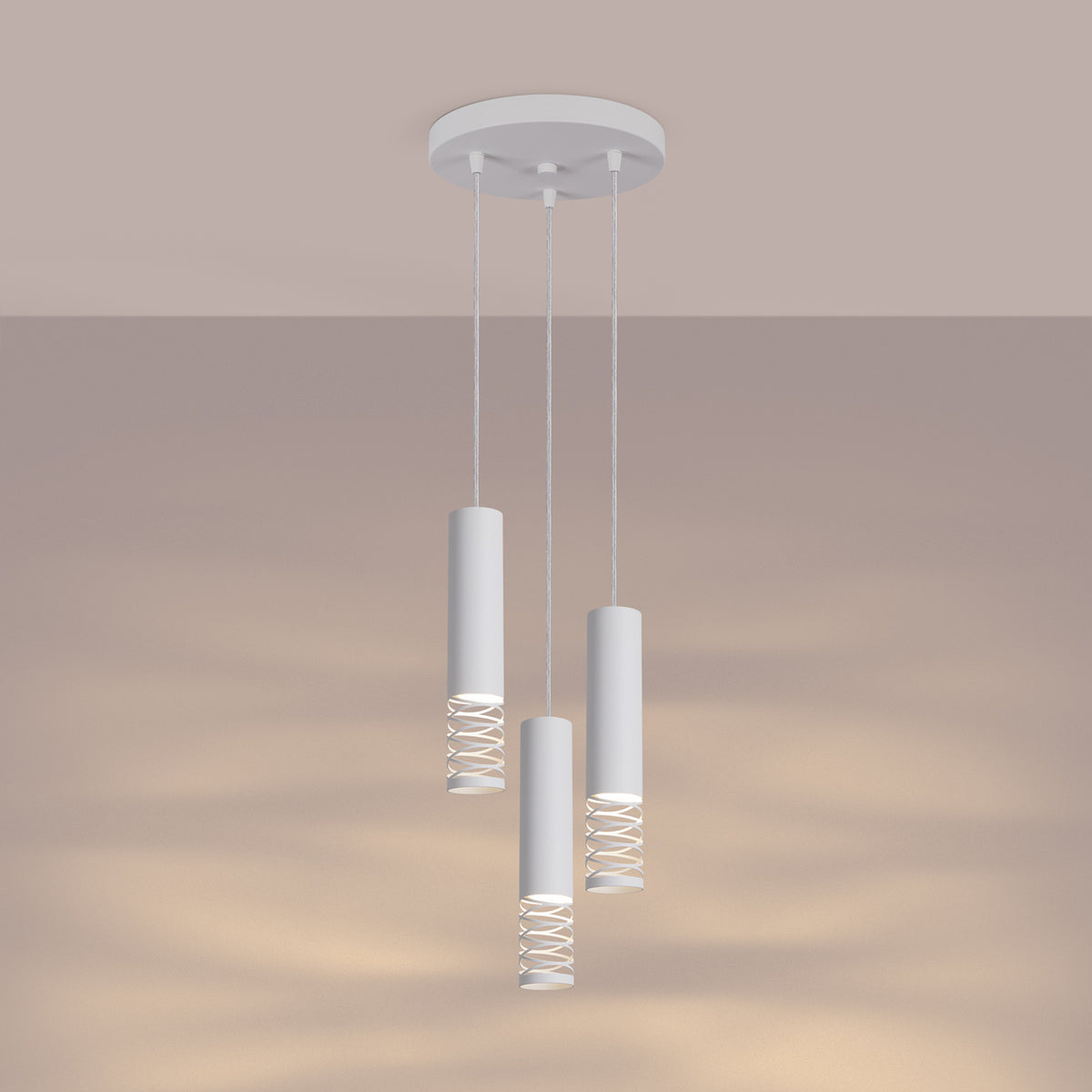 Pendant lamp LAMI 3P white