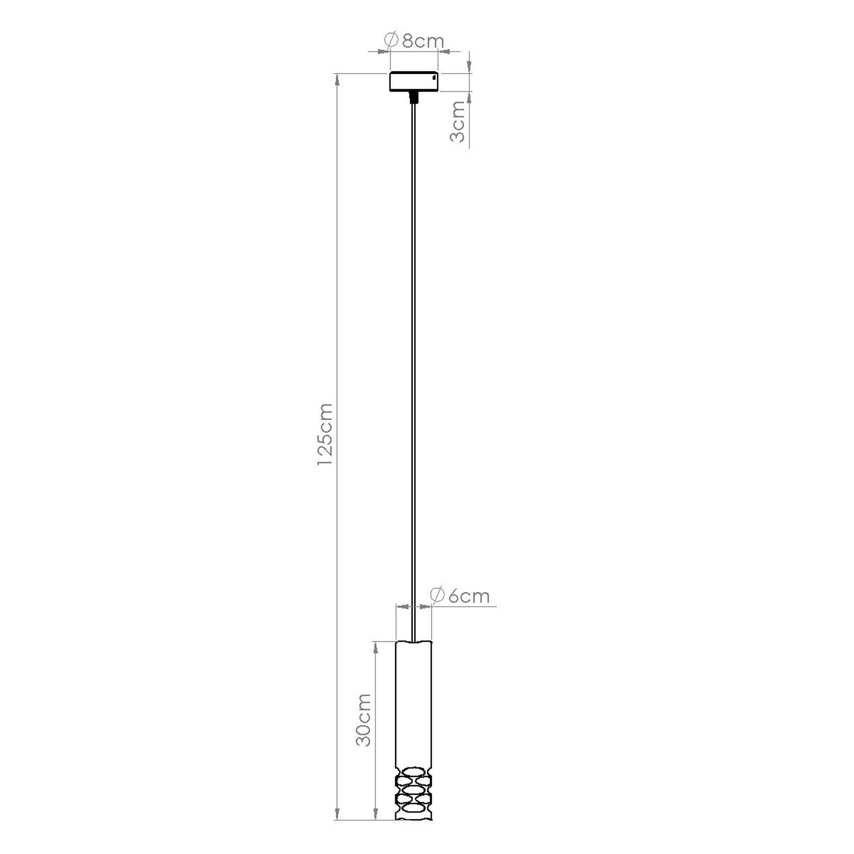 Pendant lamp LIRO 1 white