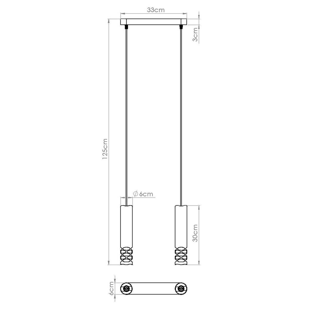 Pendant lamp LIRO 2 white