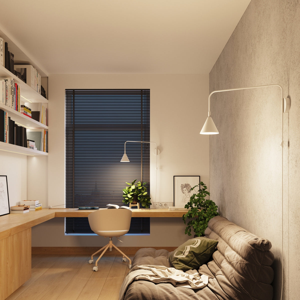 Wall lamp NOX white