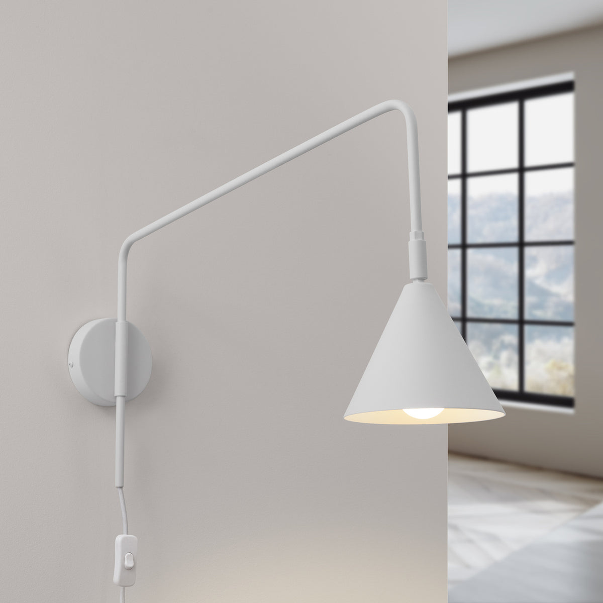 Wall lamp NOX white