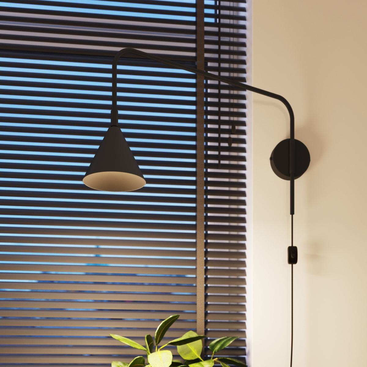 Wall lamp NOX black