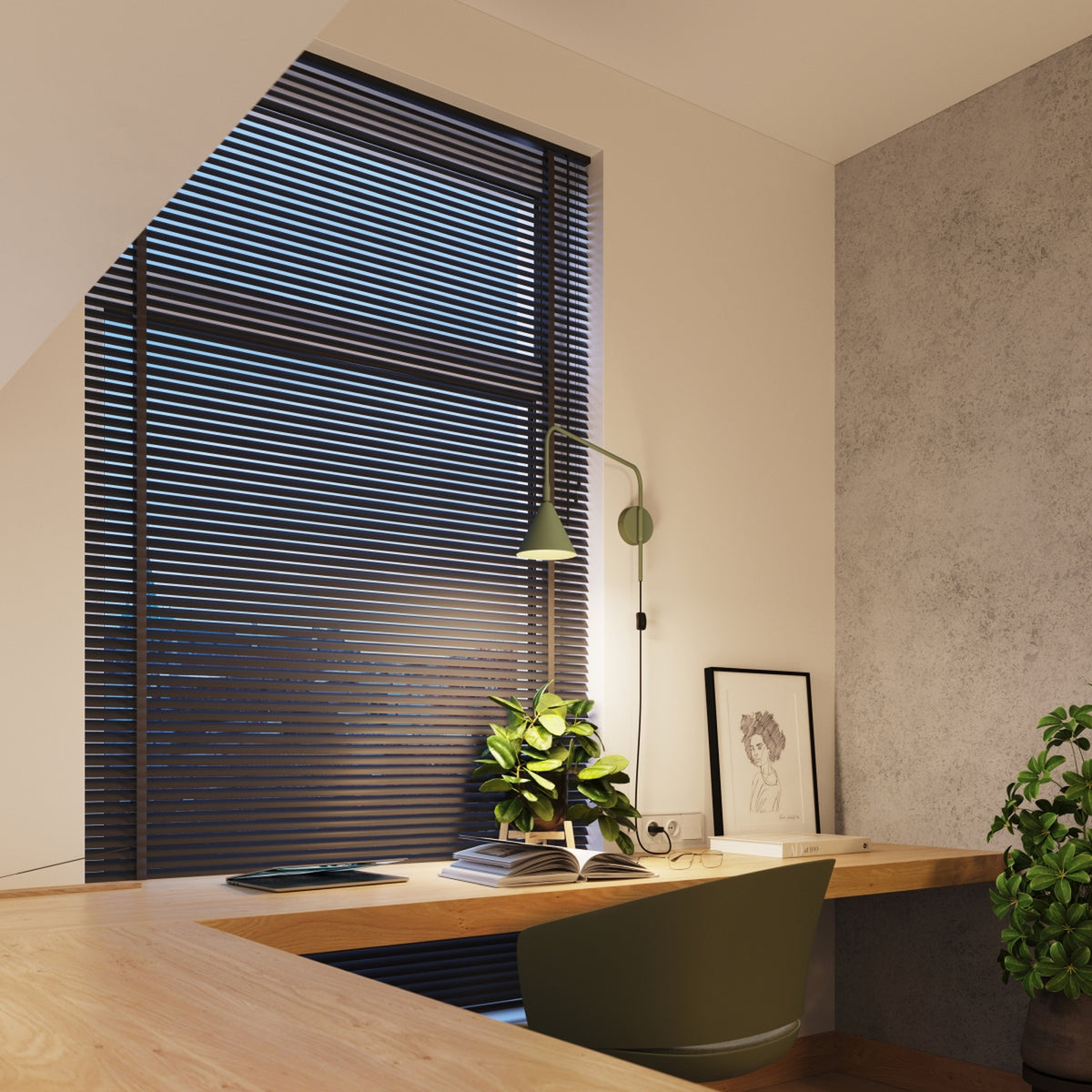 Wall lamp NOX olive green