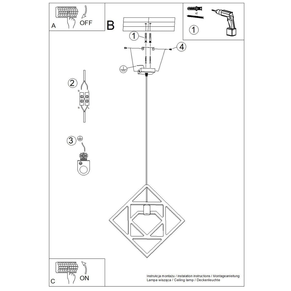 Pendant lamp CARO