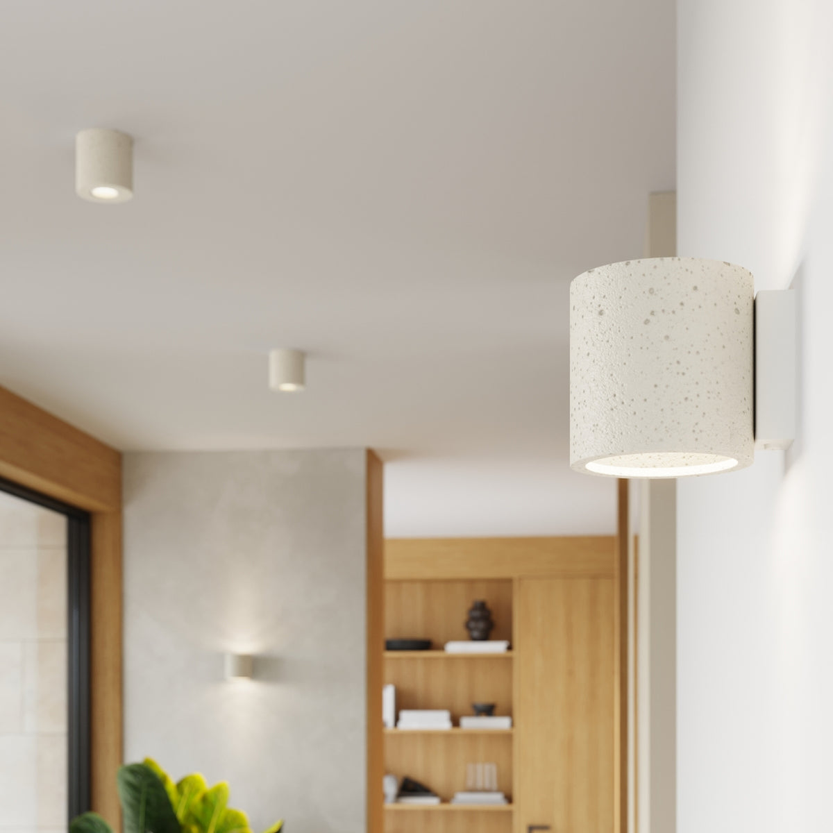 Wall lamp ORBIS concrete beige
