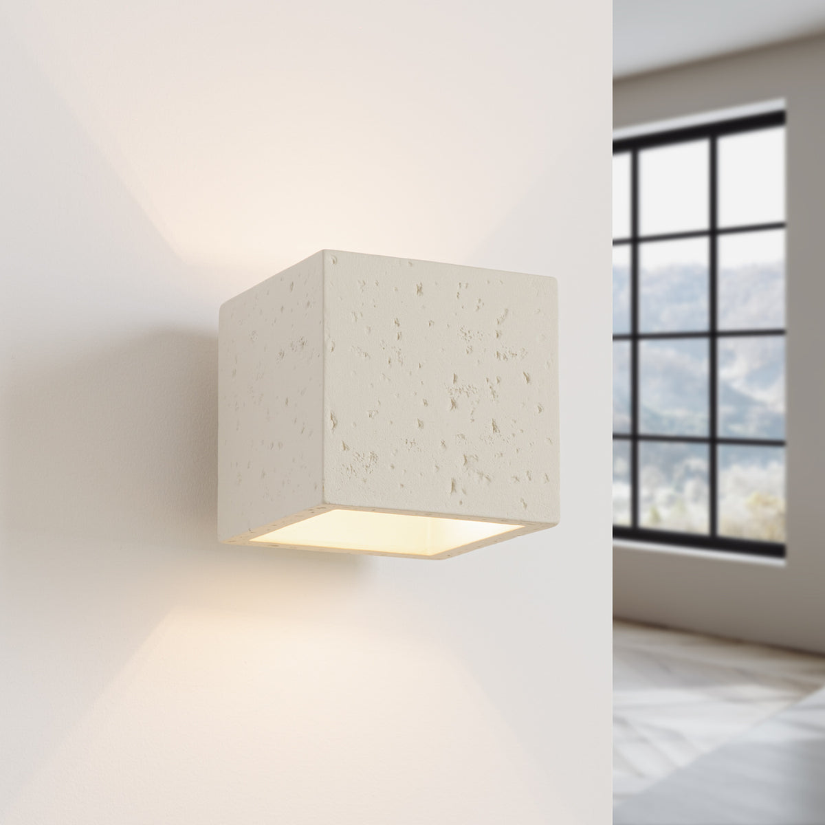 Wall lamp QUAD concrete beige