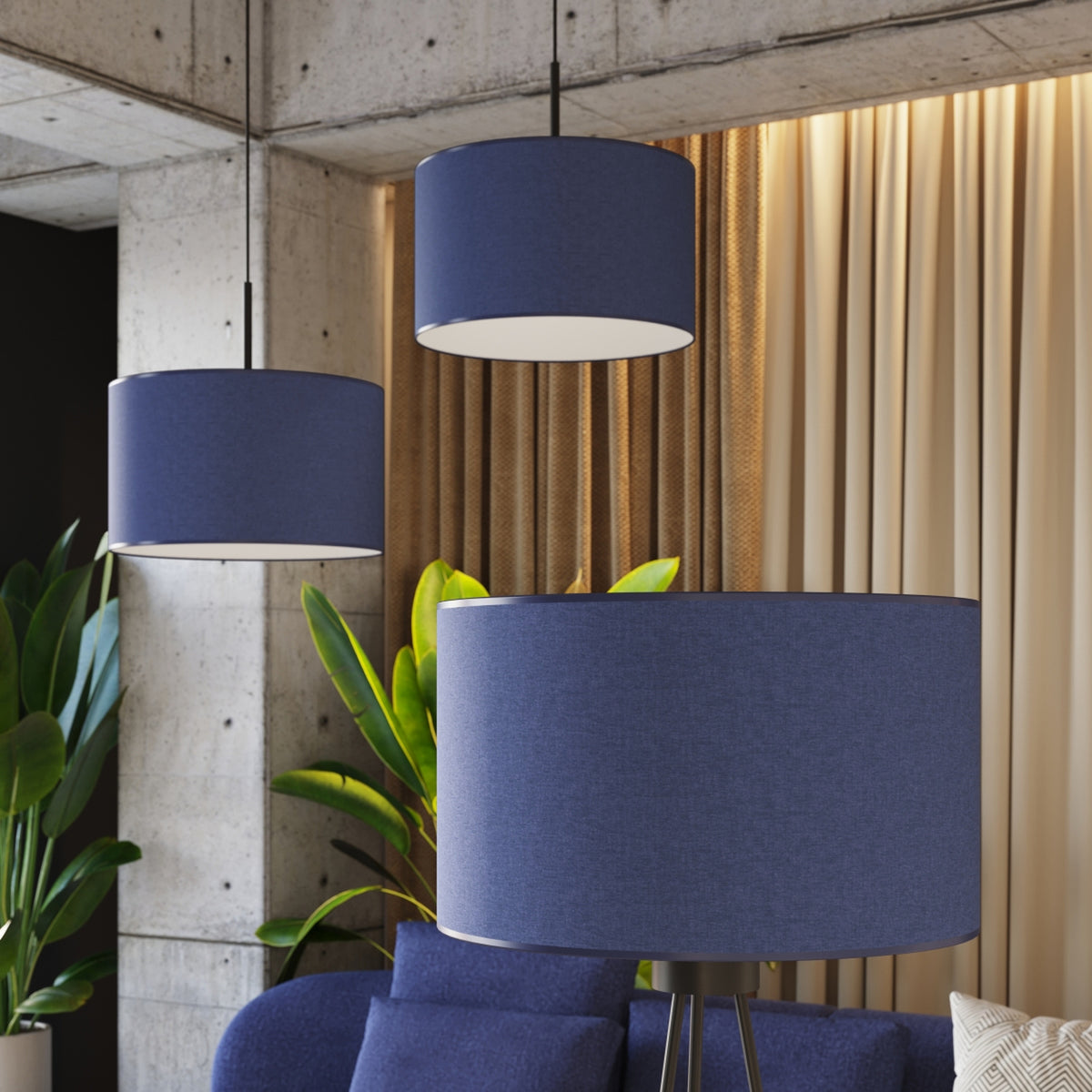 Pendant lamp NEVIA navy