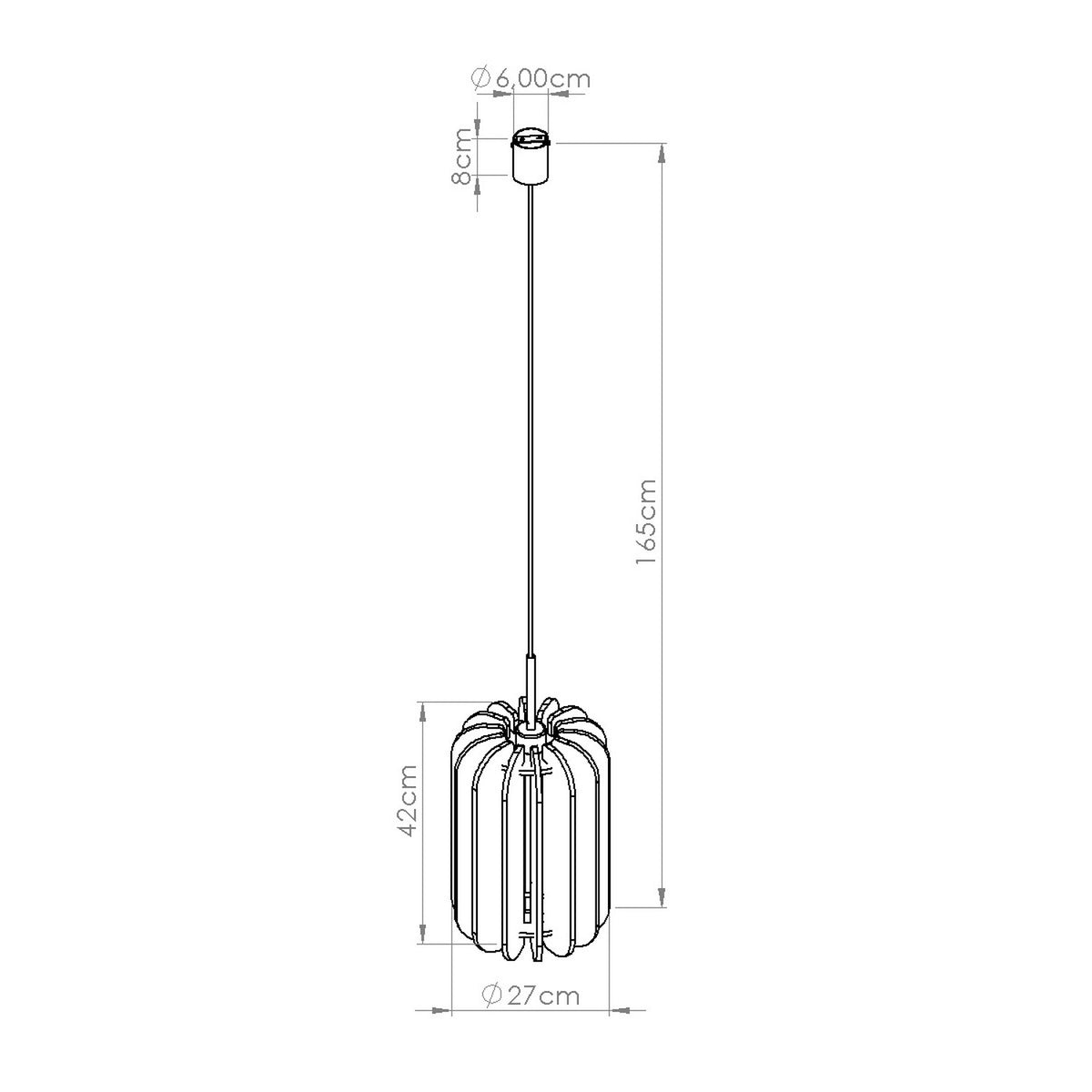 Pendant lamp MULA 27 beige