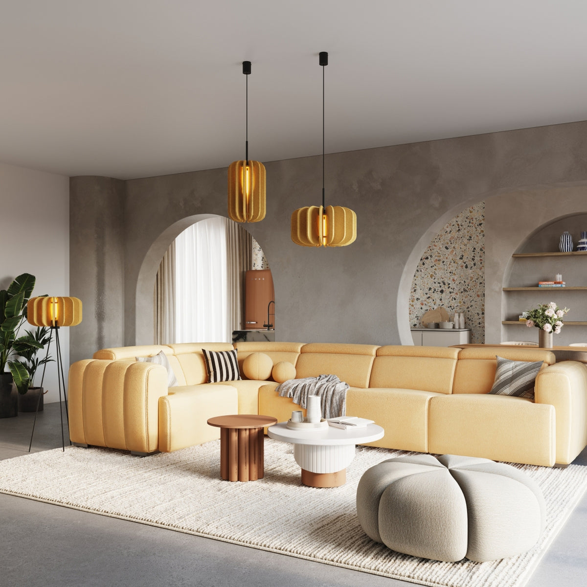 Pendant lamp MULA 27 yellow