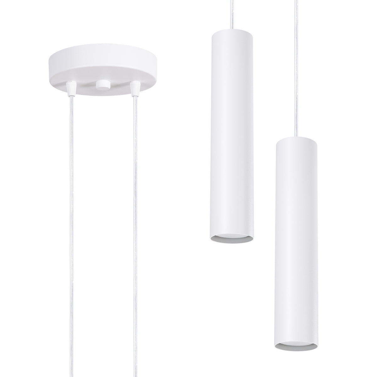 Pendant lamp LAGOS 2P white