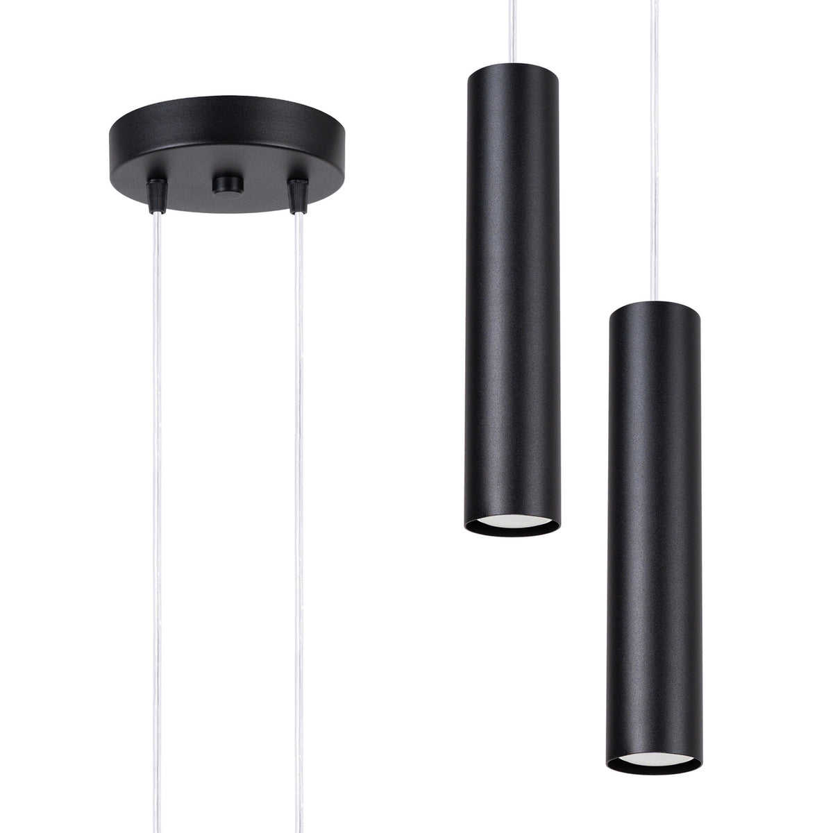 Pendant lamp LAGOS 2P black