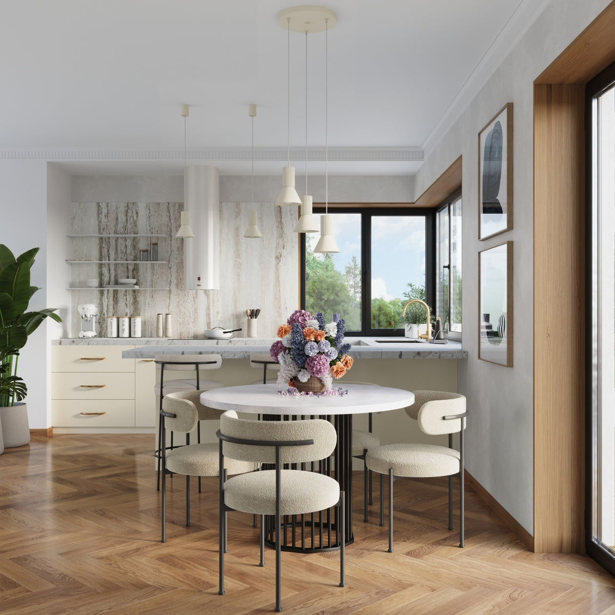 Pendant lamp ESTRIA 1 beige