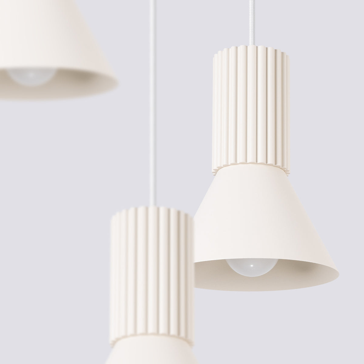 Pendant lamp ESTRIA 3P beige