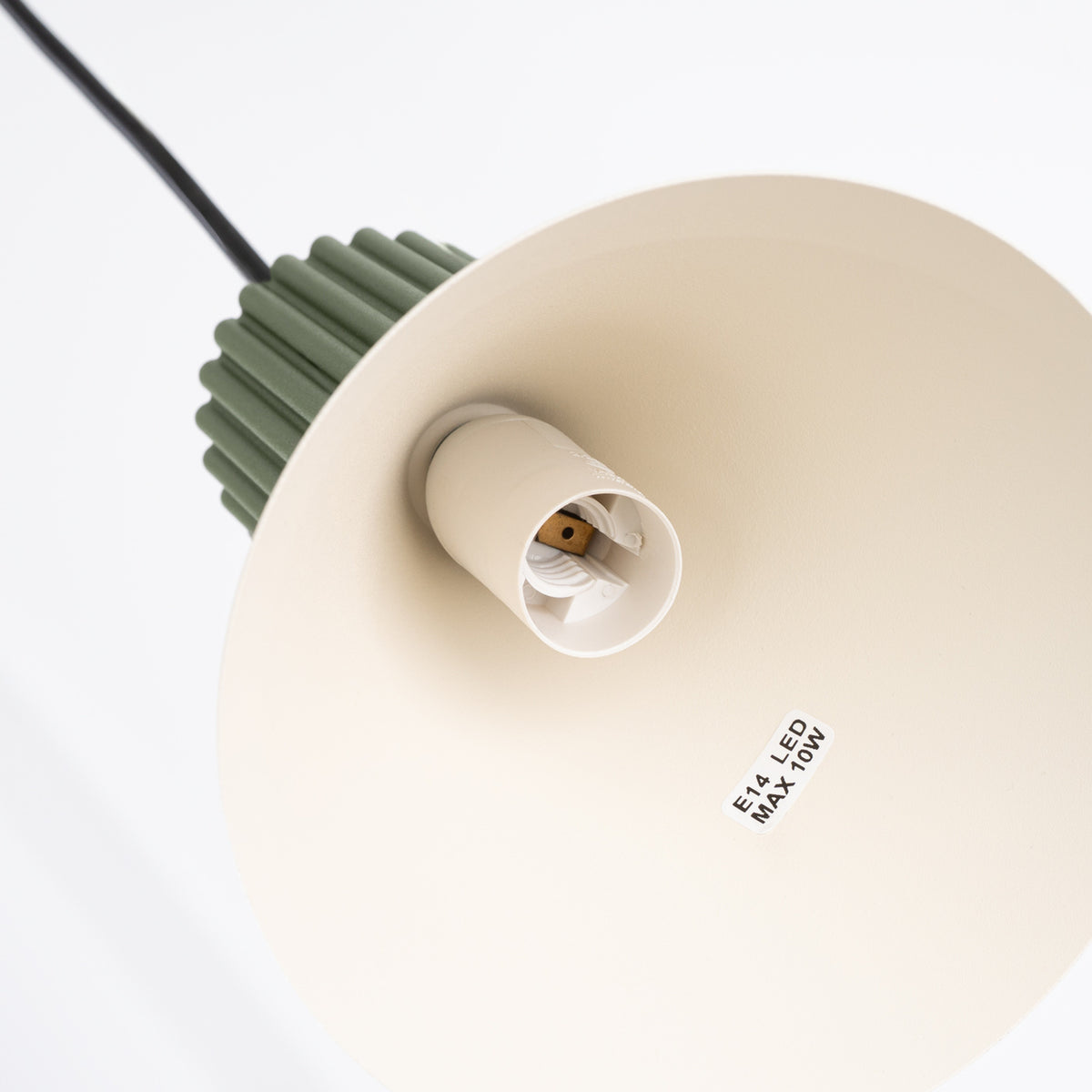 Pendant lamp ESTRIA 3P beige/olive green