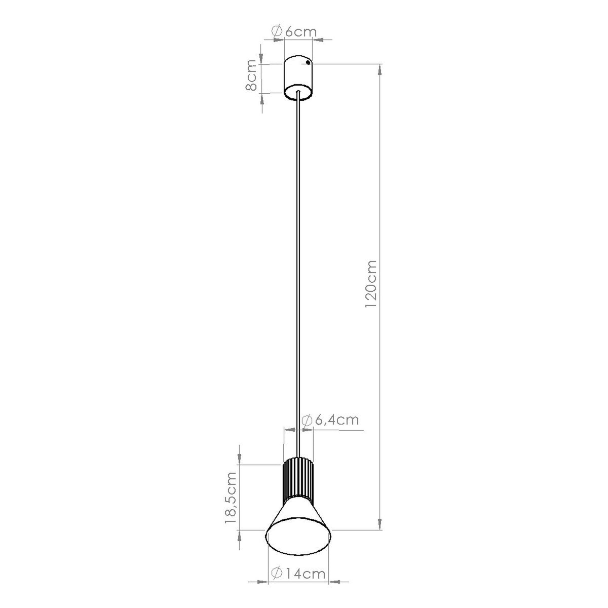 Pendant lamp ESTRIA 1 white/ultramarine