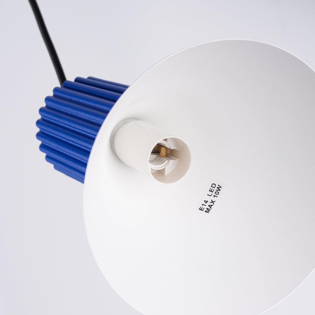 Pendant lamp ESTRIA 1 white/ultramarine