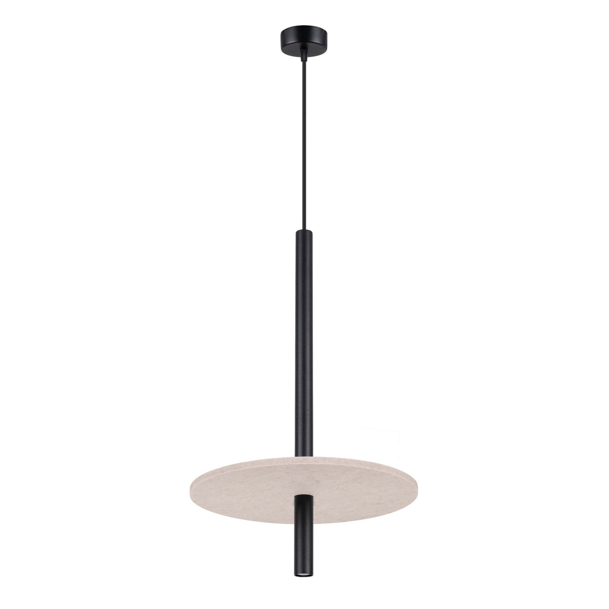 Pendant lamp FELTRO 1 black/beige