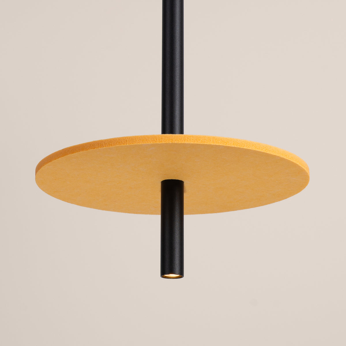 Pendant lamp FELTRO 1 black/yellow