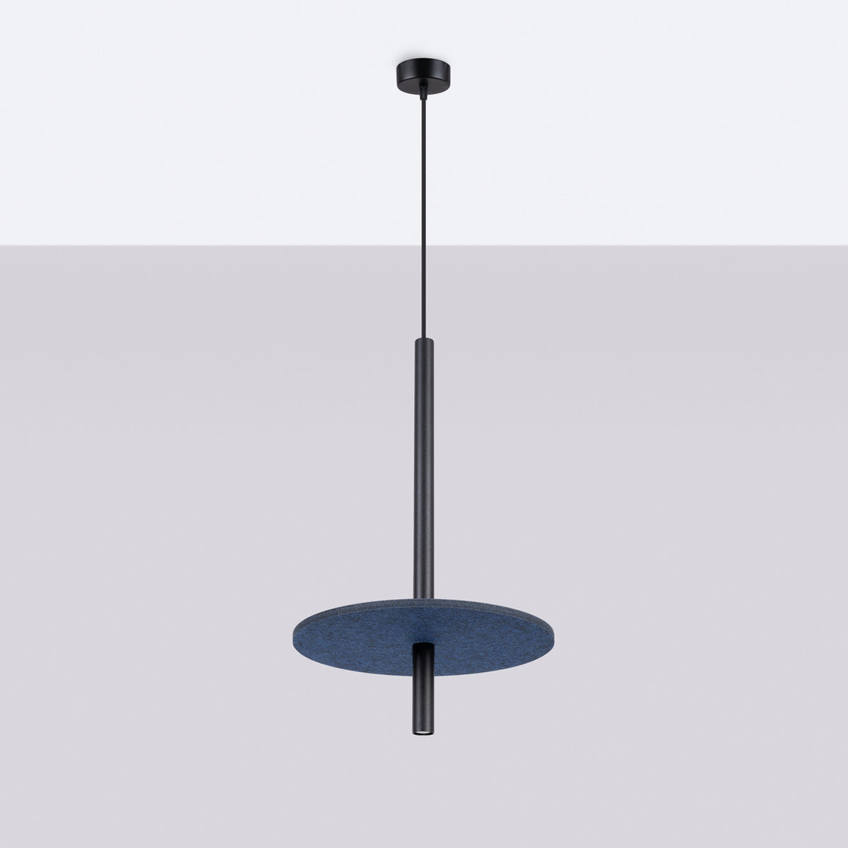Pendant lamp FELTRO 1 black/navy