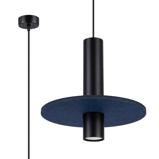 Pendant lamp PELTA 1 black/navy