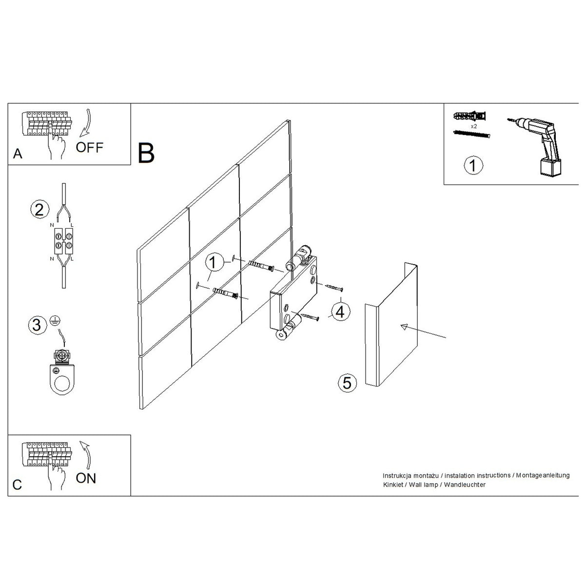 Wall lamp VANTA white