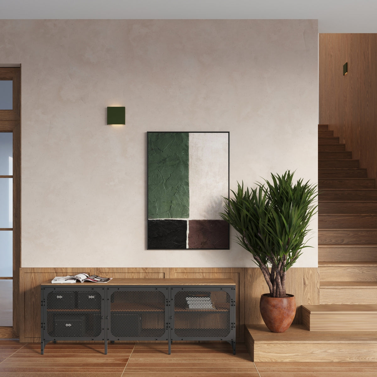 Wall lamp VANTA olive green