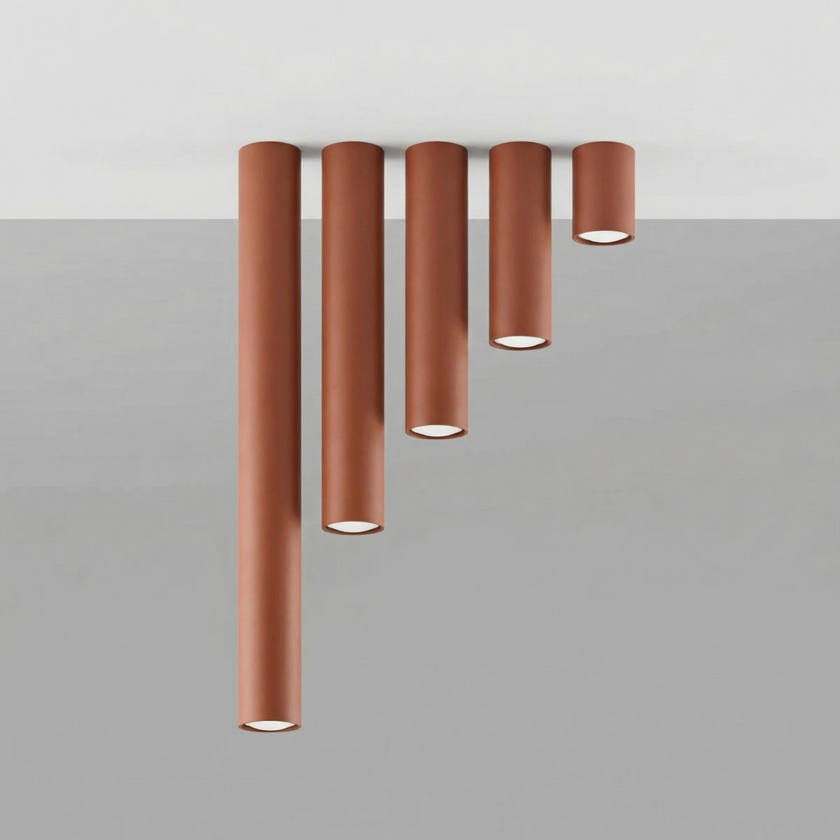 Ceiling lamp LAGOS 10 red ochre