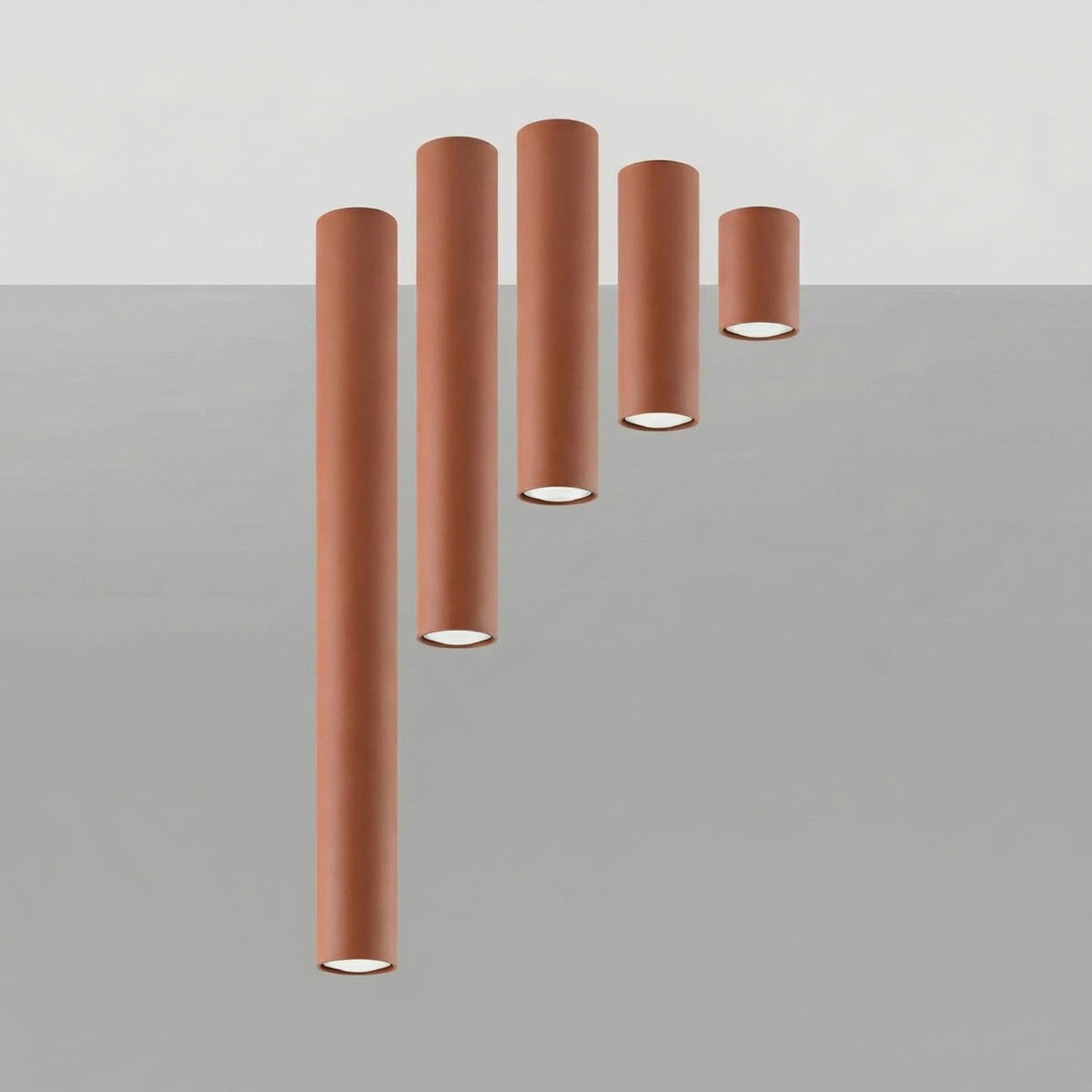 Ceiling lamp LAGOS 10 red ochre