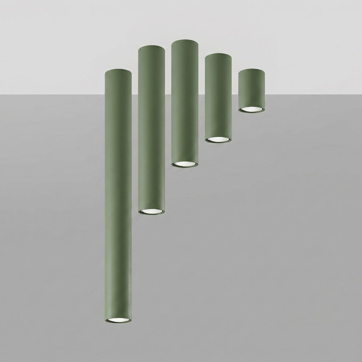 Ceiling lamp LAGOS 10 olive green