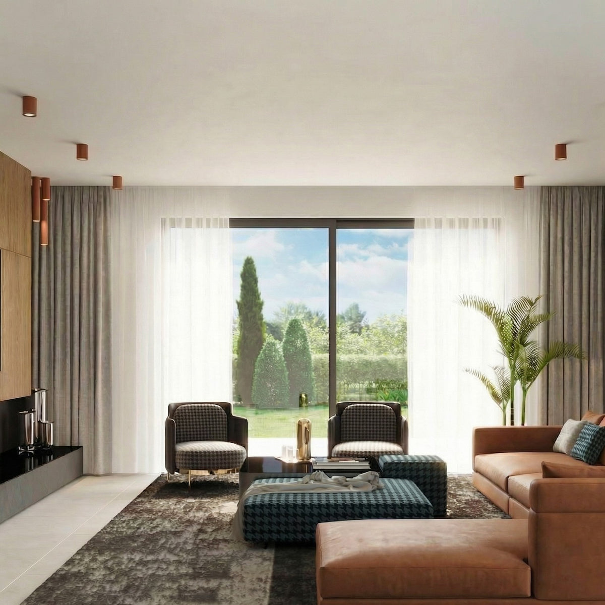 Ceiling lamp LAGOS 20 red ochre