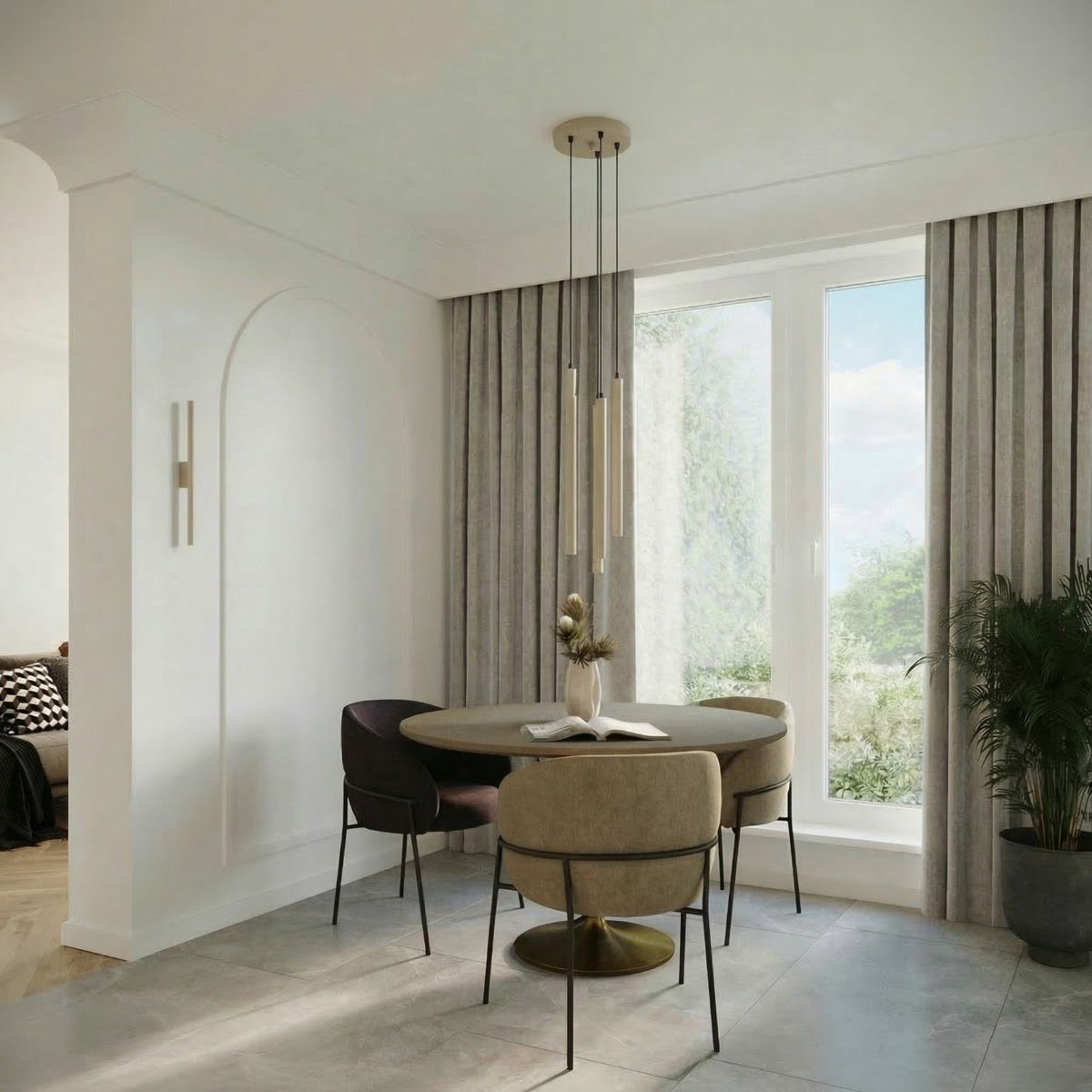 Pendant lamp PASTELO 2 taupe