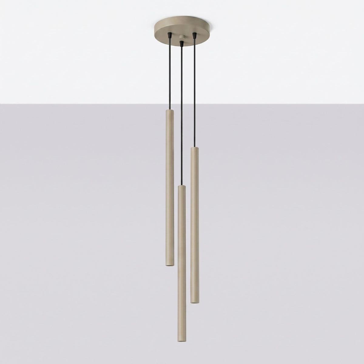 Pendant lamp PASTELO 3P taupe