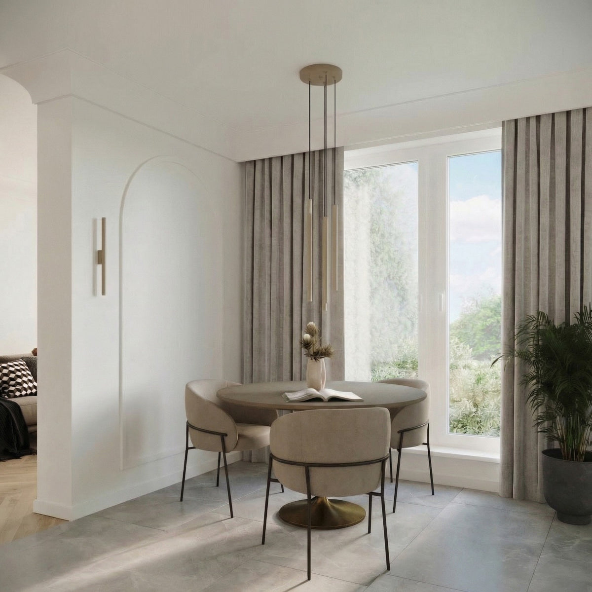 Wall lamp PASTELO 2 taupe