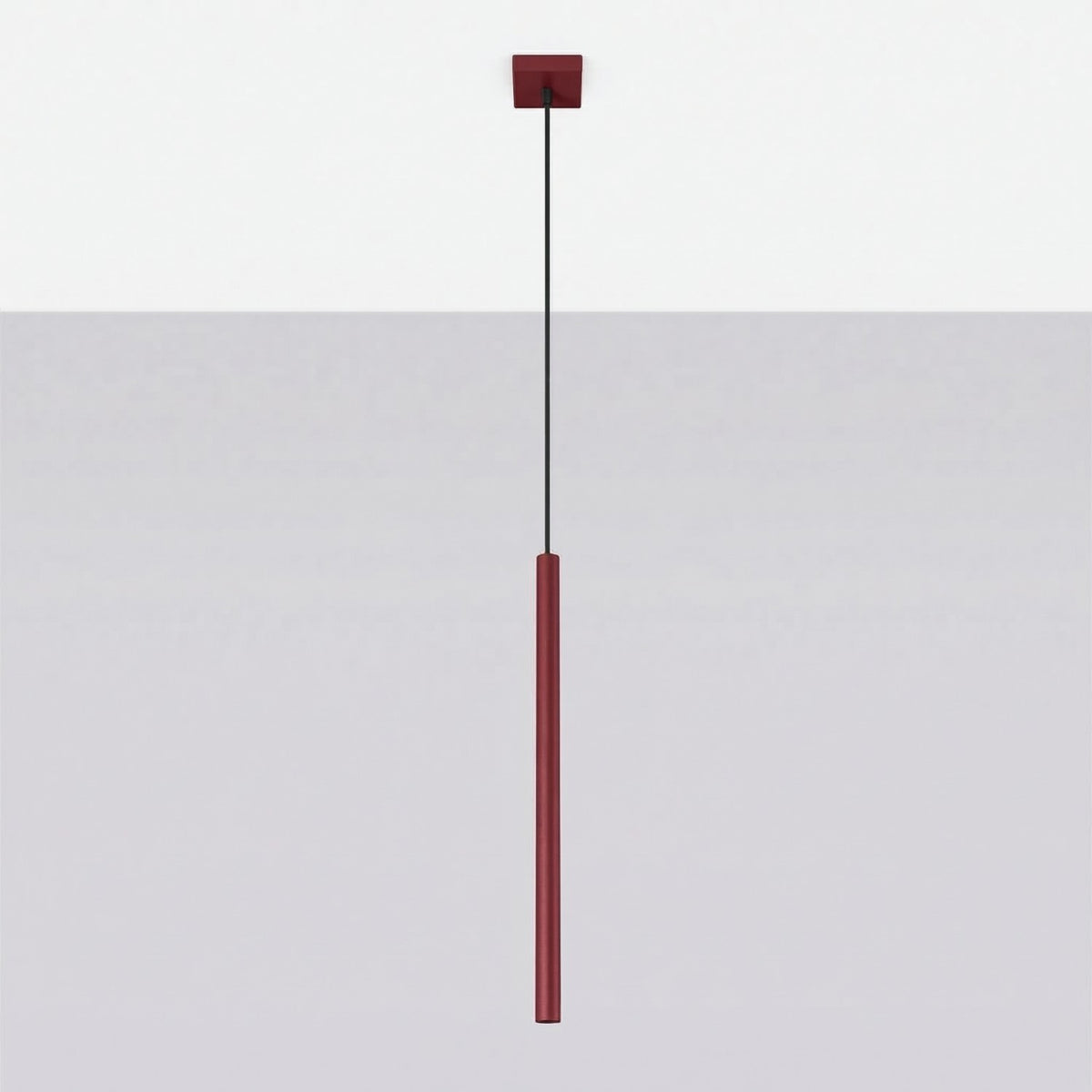 Pendant lamp PASTELO 1 burgundy