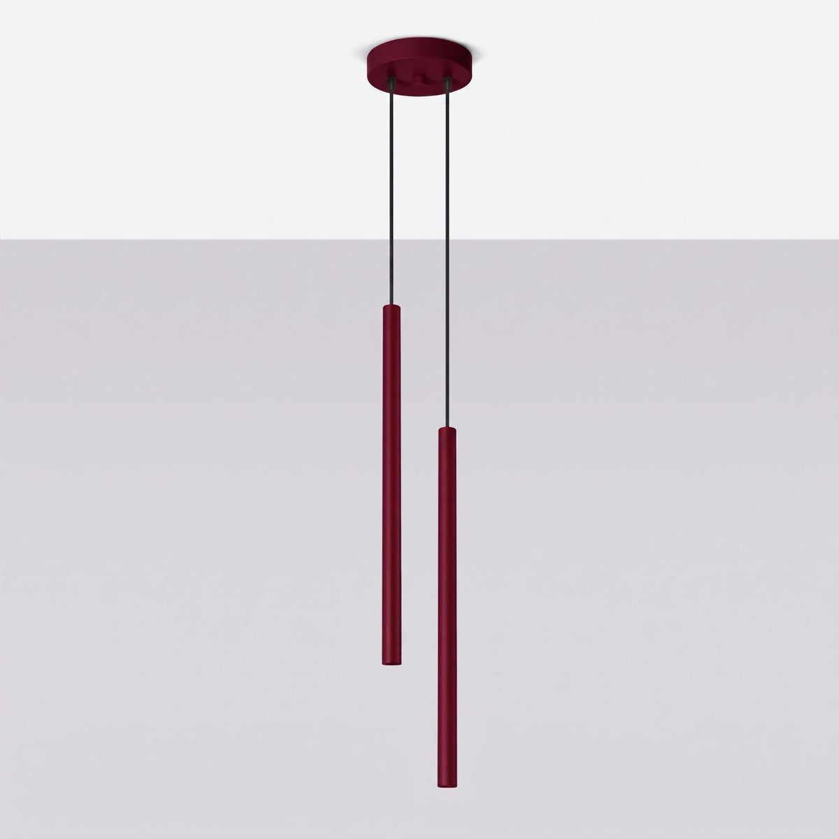 Pendant lamp PASTELO 2 burgundy