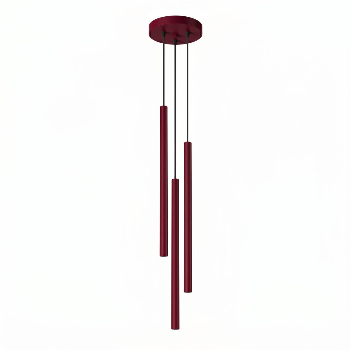 Pendant lamp PASTELO 3P burgundy