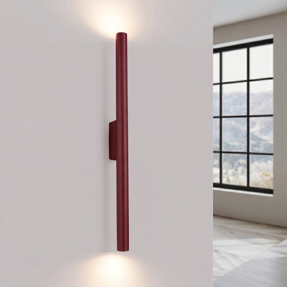 Wall lamp PASTELO 2 burgundy