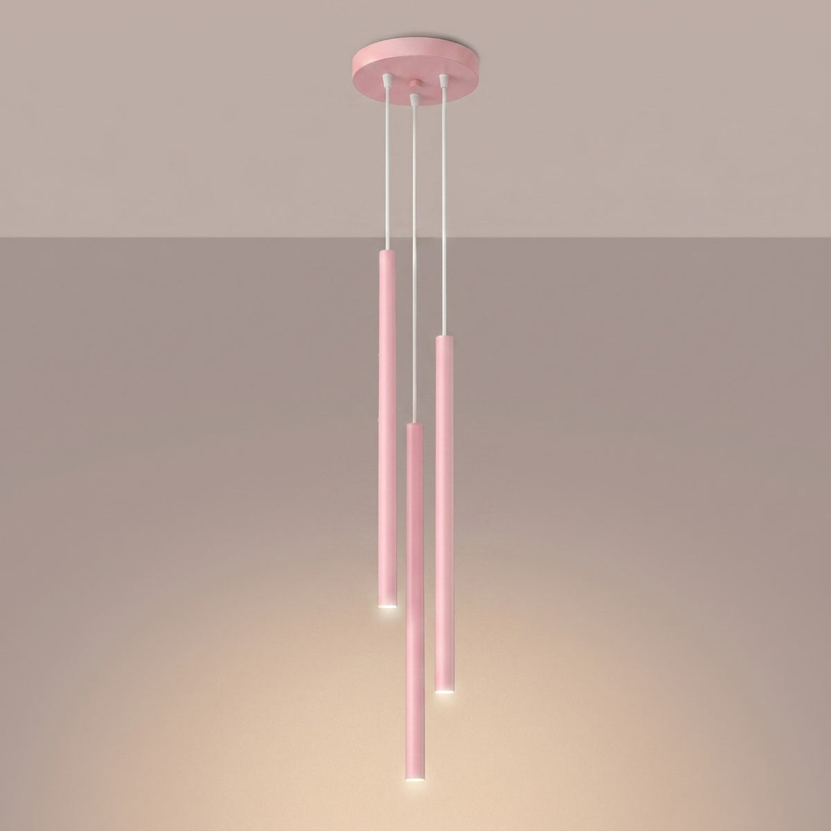 Pendant lamp PASTELO 3P pink