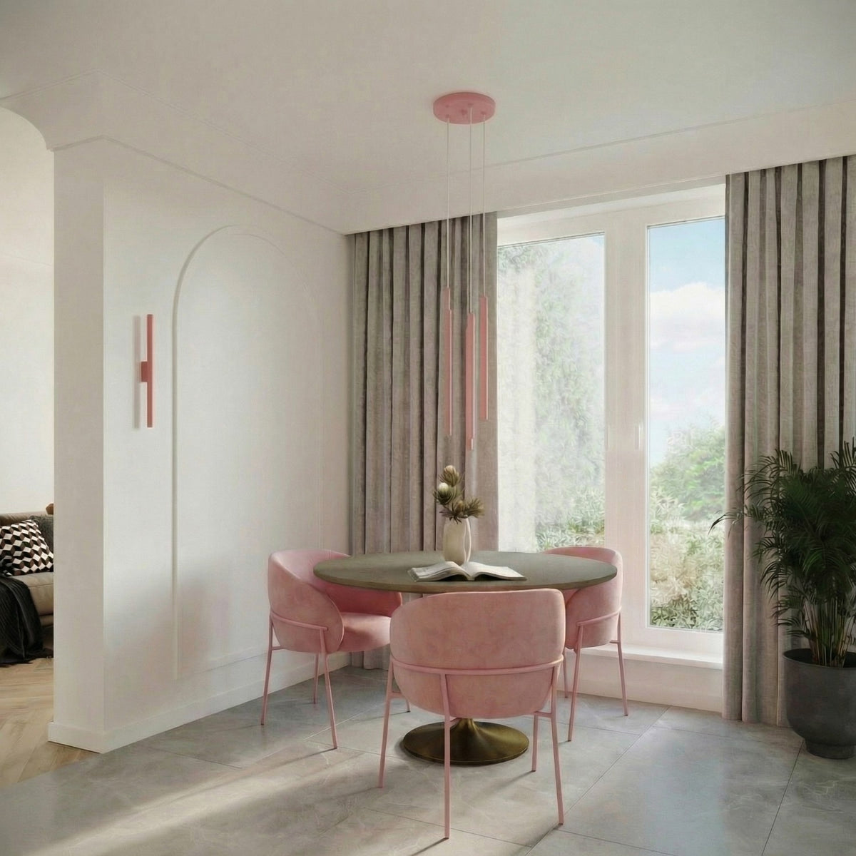 Wall lamp PASTELO 2 pink