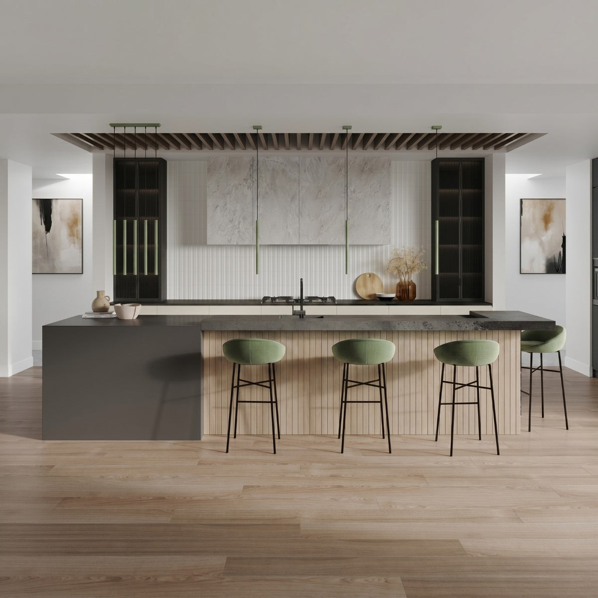 Pendant lamp PASTELO 1 sage