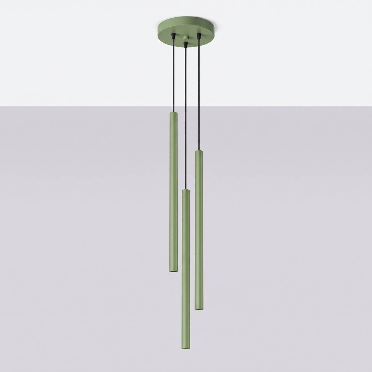 Pendant lamp PASTELO 3P sage